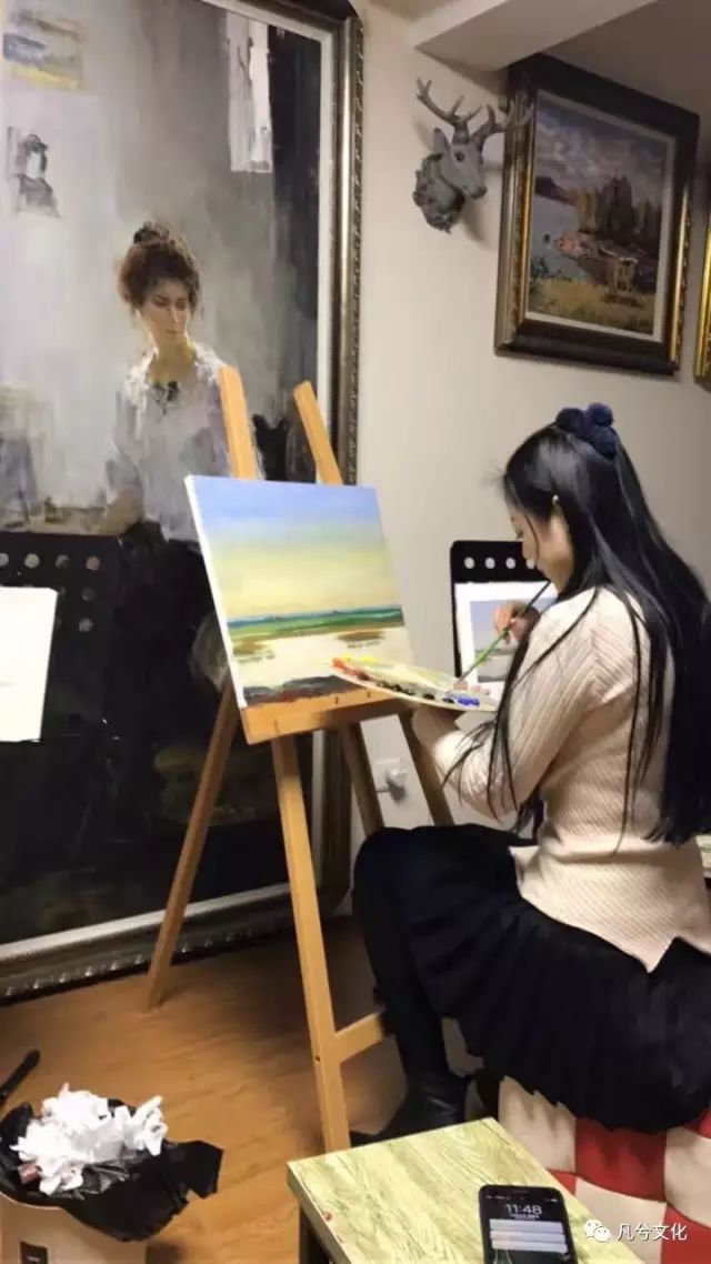 女外教一对一成人：梵溪文化（热宾成人油画班）暑期零基础班已开始招生啦~我们将带领您体验独特的油画课程！-第36张图片-阿卡索