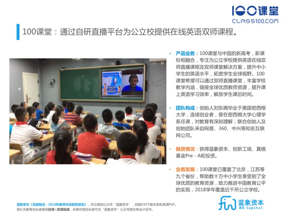 北京外教一对一打卡视频：Edtech教育技术趋势报告2018-2022 |蓝色大象大报告-第13张图片-阿卡索