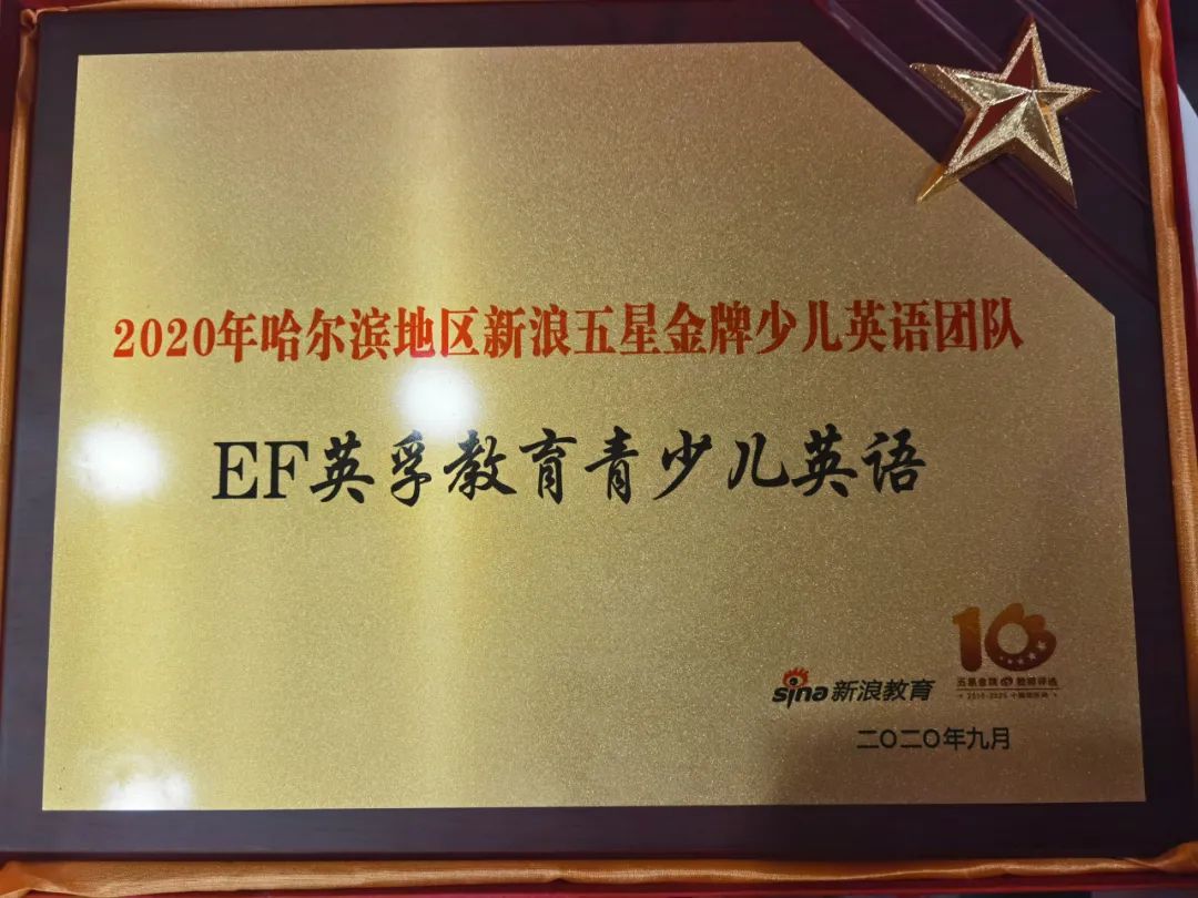外教一对一 哈尔滨：好消息！ Harbin青年英语团队赢得了Sina五星级黄金老师奖！-第10张图片-阿卡索